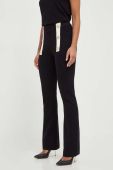 Штани Silvian Heach жіночі колір чорний пряме висока посадка (3539367)