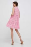 Бавовняна сукня Rich & Royal колір рожевий mini розкльошена (3320583)