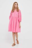 Бавовняна сукня Rich & Royal колір рожевий mini розкльошена (3317734)
