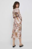Сукня Mos Mosh колір бежевий midi розкльошена