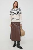 Светр з домішкою вовни Silvian Heach жіночий колір бежевий теплий (3643015)