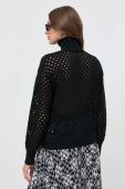 Светр Silvian Heach жіночий колір чорний гольф (3561037)