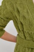 Кардиган з домішкою вовни Silvian Heach колір зелений теплий