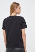 Бавовняна футболка Silvian Heach жіночий колір чорний