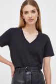 Бавовняна футболка Silvian Heach жіночий колір чорний